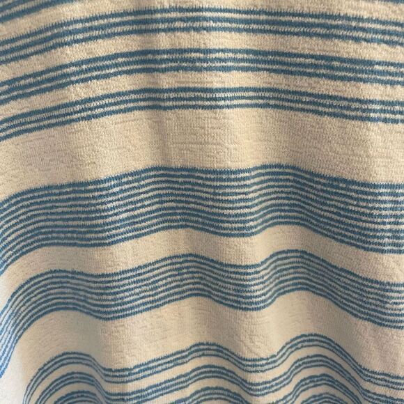 Southern Tide Blue White Striped Cotton Striped Lana Top Sweatshirt Size Medium - Picture 4 of 6